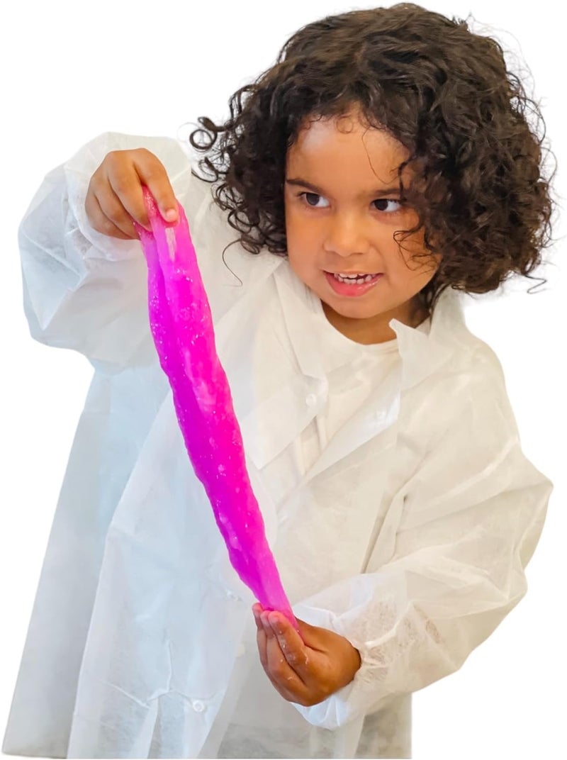 Mr Disposable Disposable Children's Lab Coats with Snaps, Elastic Wrists, Collar, White, Pack of 10 (Small) - Image 1